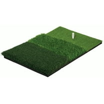 Franklin Sports Tri-Level Golf Hitting Mat with Rubber Tee - Practice Aid Golf
