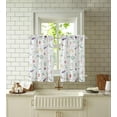 thumbnail image 2 of dinii Vegetables Slub Kitchen Curtains Window Tier Valance Set Farmhouse Short Café Bathroom Window, 2 of 6