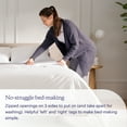 thumbnail image 2 of Purple PerfectStay Duvet Cover Easy to Assemble Pure White Full/Queen Three Piece 100% Cotton, 2 of 6