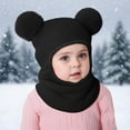thumbnail image 2 of Angala Baby Warm Knit Earflap Hat With Soft Thermal Winter For Infant Boys Girls Soft Stylish Basic Bomber Hats, 2 of 6