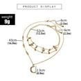thumbnail image 2 of LOLIPPYY Multilayer Necklace with Moon and Star Pendant for Elegant Colorful Decoration and Stylish Wear, 2 of 4