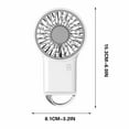thumbnail image 5 of Portable Handheld Mini Fan, InsCrazy Handheld Foldable Desktop USB Charging Small Fan Mountaineering Mini Silent Fan, 5 of 5
