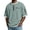 A80-Green, variant on Kalauyu Men's Short Sleeve Waffle KHalf Zip Tees Casual Color Block Trim with Zipper Pocket Tunic Tops Breathable Summer Basic Tops