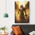thumbnail image 4 of Christian Wall Art Archangel Michael Canvas Painting Print Bible Story Picture Poster Posters Art Print Wall Photo Paint Poster Hanging Picture Family Bedroom Decor Gift 24x36inch(60x90cm), 4 of 6