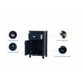 thumbnail image 4 of Elegant Kitchen and Bath 18 Inch Wide Bathroom Storage Freedstanding Cabinet In Blue, 4 of 14