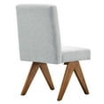 thumbnail image 4 of Modway Lyra 19" Heathered Fabric Dining Side Chair in Light Gray (Set of 2), 4 of 10