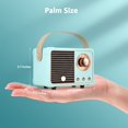 thumbnail image 2 of Altavoz Bluetooth SpringFlora Retro Vintage Azul Batería de 400 ml, 2 of 8