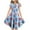 Blue, variant on LMKIHUSA Fourth of July Dress for Girls Short Sleeve Crew Neck Pocket Outfits Casual Loose Princess Dresses American Flag Printed Clothes 2025 Blue,12 Years