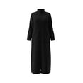 thumbnail image 4 of FAHXNVB Zip Up Robes for Women Long Sleeve House Coats with Pockets Lightweight Fall Winter Long Bathrobe Loungewear S-3XL, 4 of 5