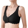 thumbnail image 4 of Womens Daily Solid Sexy Comfortable Open Front Bra Straps Breast Cup Fixed Cup Underwear, 4 of 5