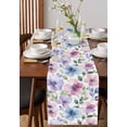 thumbnail image 4 of Spring Flowers Table Runner 108 Inches, Country Watercolor Nature Wild Plants Bed Runner Dresser Scarves Tabletop for Indoor Outdoor Parties/Ceremony/Banquet, 13"x 108", 4 of 8