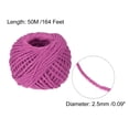 thumbnail image 2 of Uxcell 164 Feet 2.5mm Garden Twine, Jute Twine String Cords Fuchsia for DIY, 2 of 7
