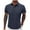 Blue, variant on breaise Mens Henley Tshirt Solid Button V Neck Short Sleeve Shirt Tops Casual Summer Work Tee Tops Wine L Clearance sale