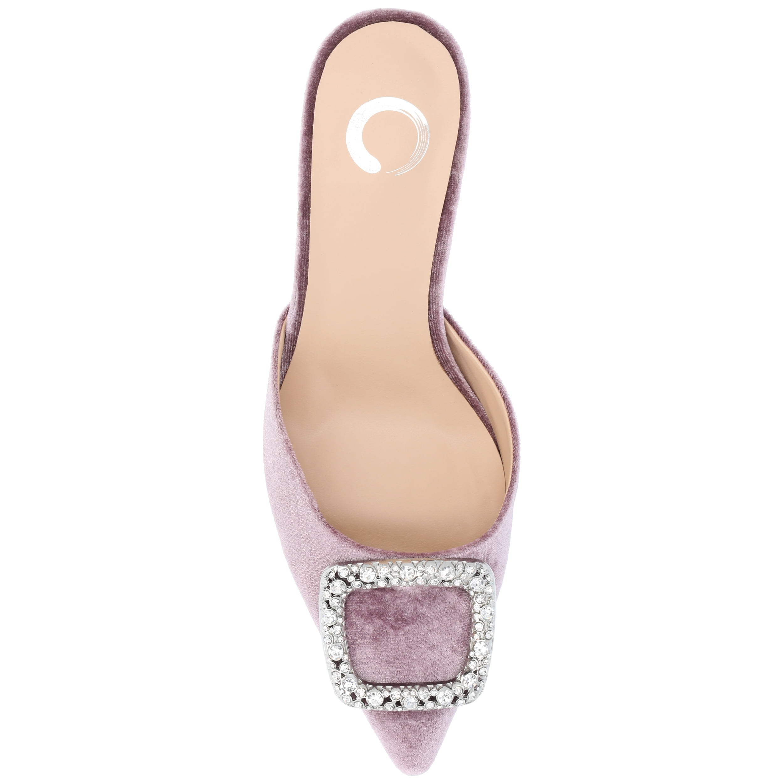 Journee Womens Rishie Slip On Kitten Heel Mule Evening Pumps