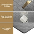 thumbnail image 4 of PABUBE Kitchen Rug Set, Non Slip Kitchen Mat Set of 2 Piece, Cushioned Anti Fatigue Kitchen Mats for Standing, 24"x59"+24"x94", Grey, 4 of 9