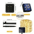 thumbnail image 5 of 72ft Solar 200 LED Rope Lights, 8 Mode LED Lights, Waterproof, Garden, Christmas, 5 of 15