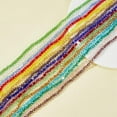 thumbnail image 4 of 1 box 16 Strands 16 color Faceted Glass Beads Strands Rondelle Transparent Glass Beads Strands Multi color Beads for Bracelet Jewelry Making Hole: 0.4mm, 4 of 8