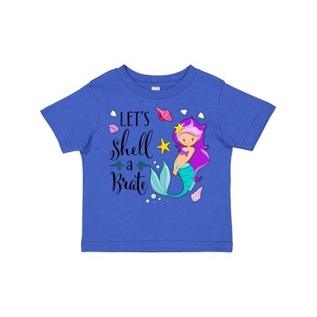 

Inktastic Let s Shell-a-Brate- Mermaid Gift Toddler Boy or Toddler Girl T-Shirt
