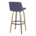 thumbnail image 6 of Toriano 30" Fixed-Height Bar Stool, Bar Chairs, Swivel Bar Stools, Bar Stools Set of 2, 6 of 6