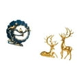 thumbnail image 5 of CoudarTitie Figurine Craft Knick Knack Resin Deer Sculptures for House Decorations Bookshelf Living Room Indoor Desk Countertop Collection, 5 of 8