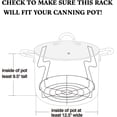 thumbnail image 7 of Cook N Home Professional 12-inch Canning Rack, Stainless Steel Steamer Jar Rack Kit for Regular Wide Mouth Mason Ball Jars, Holds 8 Pint or 7 Quart, 2 Pack, 7 of 7