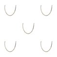 thumbnail image 3 of letairis Exquisite Workmanship Necklace Complements Any Style Easy Matching Necklaces gold 70cm 5Set, 3 of 6