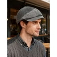thumbnail image 5 of Gustave Newsboy Hats for Men Women Flat Cap Classic Vintage Soft Gatsby Ivy Cabbie Hat Beret Hats, Gray, 5 of 5