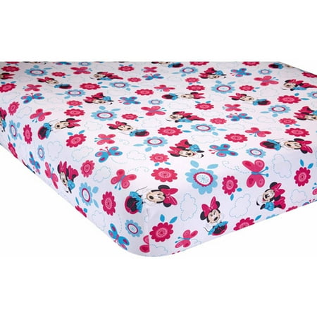 Disney Minnie Mouse Happy Day Crib Sheet Walmart Com Walmart Com