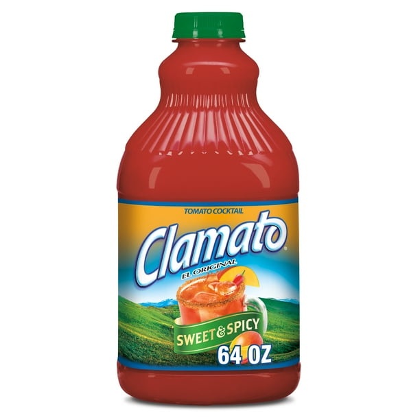 Clamato Sweet & Spicy Tomato Cocktail, 64 fl oz bottle