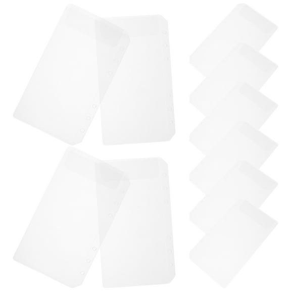 MLINS Transparent Binder Envelope with Double Holes for Bill Storage A5 Size White Color PP Material