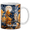 Black, variant on Lotusprint LLC Personalized Autumn Forest Night Owl Ceramic Mug, Woodland Owl Ceramic Mug, Moonlit Forest Bird Coffee Cup