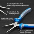 thumbnail image 3 of SPEEDWOX Circlip Pliers Internal Snap Ring Pliers with Straight Jaw 7 Inch Retaining Ring Plier Precision C Clip Pliers Fixed Tip Comfort TPR Handles, 3 of 7
