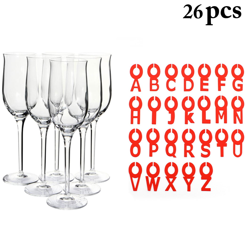 Botreelife Christmas Wine Glass Charms Christmas Wine Glass Marker Drink Markers for Party and Family Gathering,Silver Color