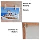 thumbnail image 4 of Portaretrato CHIC-FANTASY Café Madera y Lona con pinzas 1 pz, 4 of 5