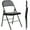 Black, variant on GIANNA 12 Pack Folding Chair, Sturdy Metal Frame, Waterproof Pu Leather, Khaki