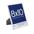 thumbnail image 5 of Studio Decor 8" x 10" Silver Multipurpose Frames - Plastic Picture Frames for Photos, Certificates & Art, Wall or Tabletop Display, 12 Pack, 5 of 6