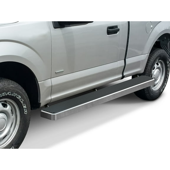 APS Wheel to Wheel Running Boards 6in Compatible with Ford F150 2015-2025 Regular Cab 6.5ft Bed & F-250 F-350 Super Duty 2017-2025 (Nerf Bars Side Steps Side Bars)
