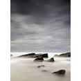 thumbnail image 2 of PhotoINC Studio 25x32 White Modern Wood Framed Museum Art Print Titled - Rocks in Mist, 2 of 4