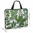 thumbnail image 2 of JRXY Green Leaves Flowers Laptop Carrying Bag Diving Fabric Soft Travel Case (Idea) 12inch, 2 of 5
