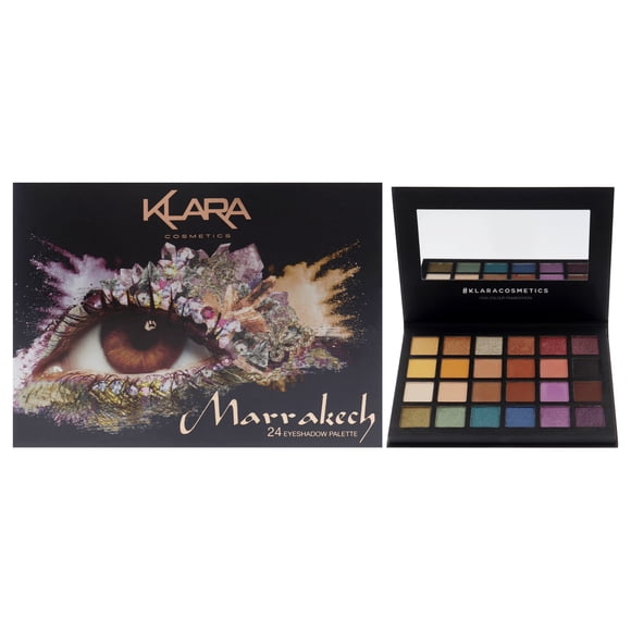 Paleta de Sombras de Ojos de 24 Colores - Marrakech by Klara para Mujer - 1.68 oz de Sombra de Ojos