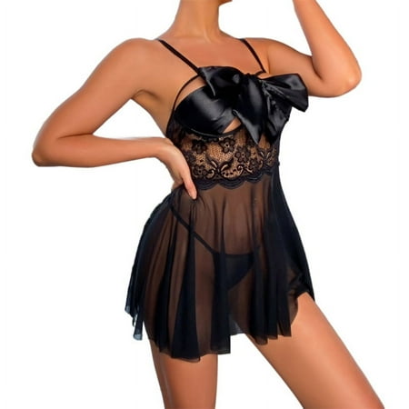 Lingerie for Women Lace Babydoll Chemise Negligees Sexy Exotic Nightgowns Halter Nighties Mesh Nightwear Nighty Teddy Lingerie