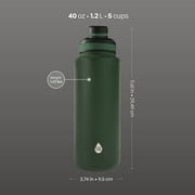 TAL 40 oz Insulated Stainless Steel Water Bottle