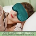 thumbnail image 3 of ORUYROP Eye Sleep Mask, Sleeping Eye Mask Silk Cover Blinder Blindfold Soft Adjustable Strap For Travel Sleeping Work Naps Meditation, 3 of 7
