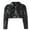 Black, variant on WhouRiu Toddler Girls Jacket Pu Leather Turn Down Collar Crop Jacket Kids Streetwear Stylish Jackets Black,Sized 2-3