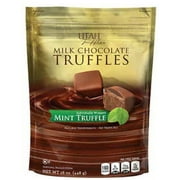 Utah Truffles - Bite Size Mint Truffle Chocolate, 16oz, 32ct