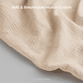 thumbnail image 5 of Comfy Cubs Nursing Cover for Baby Breastfeeding - 100% Muslin Cotton, Soft & Breathable Cotton, Breastfeeding Pumping Cover for Mom, with Rigid Hoop - Privacy Unisex Lightweight Covers Wrap (Sand), 5 of 7