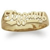 Personalized Name Ring in 18kt Gold Over Sterling Silver