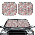 thumbnail image 2 of Wukai Cartoon Hearts Car Front Windshield Sun Shade,Sun Visor Shield Block Automotive Interior Protector Blocks UV Rays-Large, 2 of 6