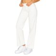 thumbnail image 2 of Cali1850 Women's Casual Corduroy Pants Straight Leg Button Closure Trousers with Pockets, 2 of 4