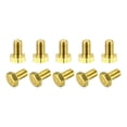 thumbnail image 1 of Unique Bargains Brass Hex Bolts, M6x10mm 10 Pack Fully Thread Grade 4.8 Machine Screws, 1 of 4